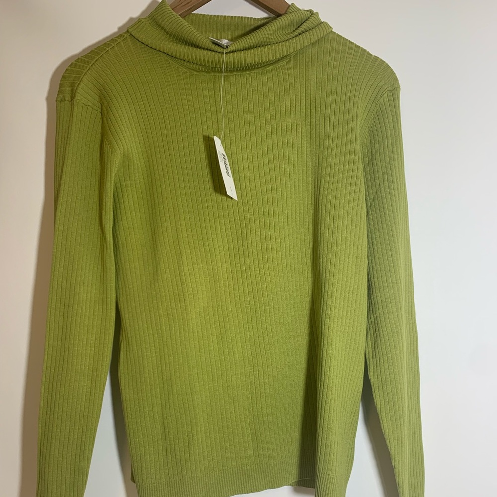 Chico’s Womans green turtle neck